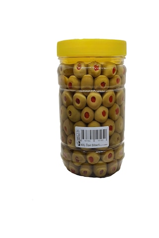 Almila Zeytinevi Biber Dolgulu 4XL Yeşil Zeytin 1 KG