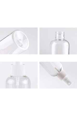Güvenç Ambalaj Boş Plastik Şeffaf Sprey Şişe 10 x 100 ML