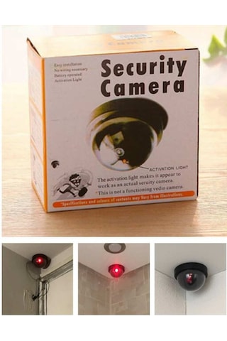 Caydırıcı Sahte Kamera Dome Güvenlik Kamerası Led Işıklı Caydırıcı