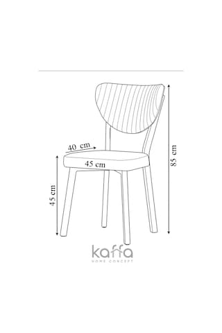 Riva , Modern Mutfak Sandalyesi, Yemek Odası Sandalyesi, Bahçe, Kafe - 4 Adet Cappucino Sandalye