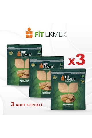 Fit Kepekli Lavaş Ekmeği 3'lü