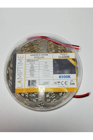 Lamptime Şerit Led Beyaz İç Mekan 114006 5 Metre