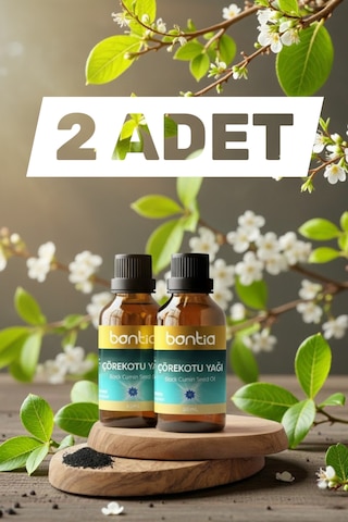 Çörekotu Yağı 2x50 Ml , Cilt Ve Saç İçin Soğuk Sıkım Yağ 100 ML