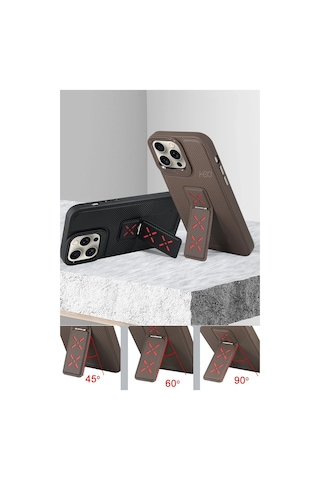 İphone 15 Hbc-248 Lima Standlı Kapak - Lacivert