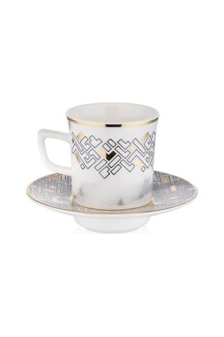 Decorium M00705 Kahve Fincan Takımı 12 Parça Monochrome Çok Renkli