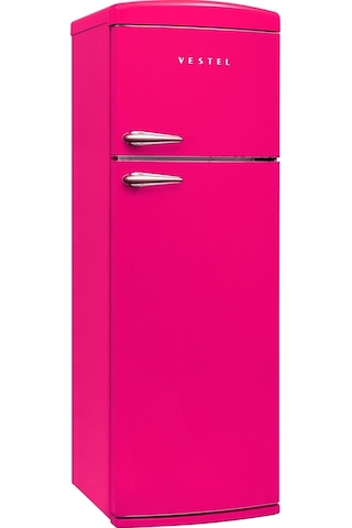 Vestel Retro SC32111 311 LT Pembe Statik Buzdolabı