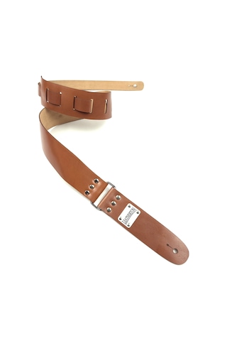 Leatherton Stinger Hakiki Deri Gitar Askısı Camel