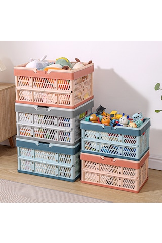 Snapbuy Katlanır Sepet, Alışveriş, Piknik, Market, Taşıma, Depolama Ve Kamp İçin Uygundur Büyük Boy Pembe