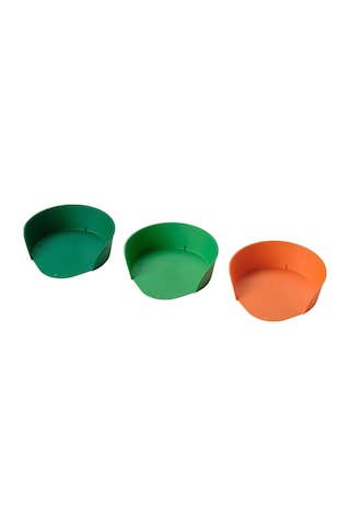 Ikea Uppfylld 3'lü Hazırlık Kasesi Seti 5 X 18 Cm Yeşil Turuncu Diğer