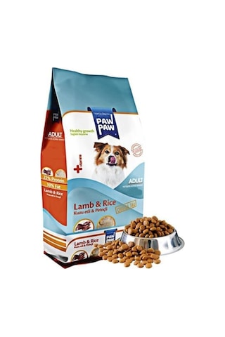 Paw Paw Kuzu Etli ve Pirinçli Yetişkin Köpek Maması 3 KG