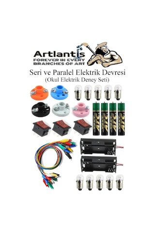 Seri Ve Paralel Elektrik Devresi 1 Paket Basit Elektrik Devresi Deney Seti Okul İş Eğitimi Seti