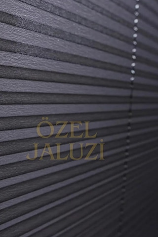 Özel Jaluzi Antrasit Cam Balkon Ve Ofis Plisse Perde 60x200, 411 Çok Renkli