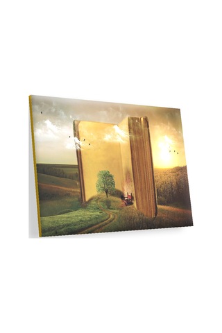 Cakasepetim Doğa Kitap Yol Hayal Sanal Ahşap Mdf Tablo