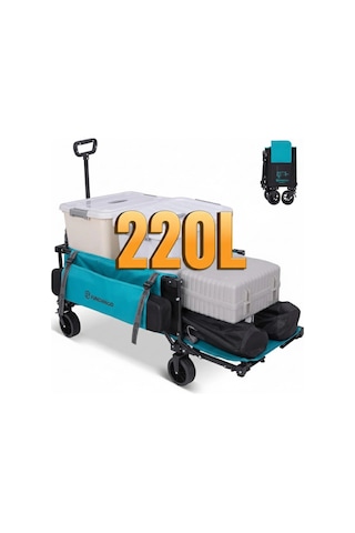 Fundango Deluxe M Premium 220l Frenli Katlanır Vagon Araba