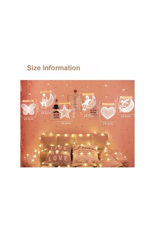 Sones 2m Romantik Kız Buz Sarkıtı Lambası Pencere Dekorasyonu Asılı Lamba, Stil: Renkli Işık Diğer