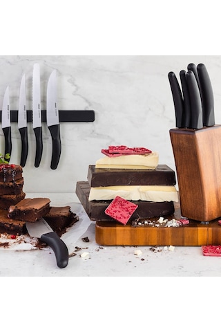 Pirge Çeyizlik Bıçak Seti Deluxe - 21 Parça Siyah