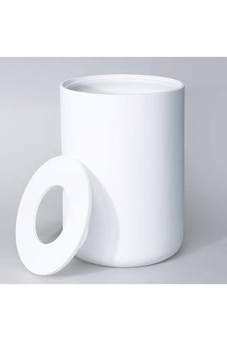 Luxe Büyük Çöp Kovası Beyaz