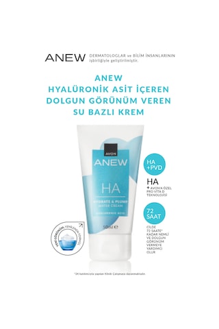 Avon Anew Hyalüronik Asit İçeren Dolgun Görünüm Veren Su Bazlı Cilt Bakım Kremi 50 ML