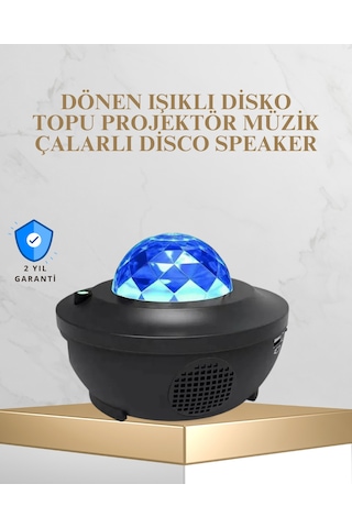 Bluetooth & Usb Müzik Çalar Gece Lambası 50 M² Kapsama, Uzaktan Kumanda Renkli
