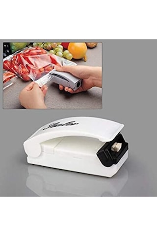 Pratik Poşet Kapatıcı Handy Sealer Beyaz