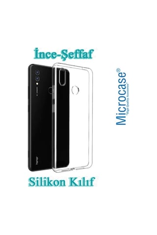 Microcase Huawei Honor 8X Ince 0.2 Mm Soft Silikon Kilif + Cam 288817415 - Seçenek / Cam Koruma-Tempered Glass Istemiyorum