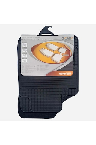 Comfort Şaft Üstlü Kauçuk Paspas Siyah Universal Dizayn Kauçuk Paspas Takım 5 Parça/1.kalite