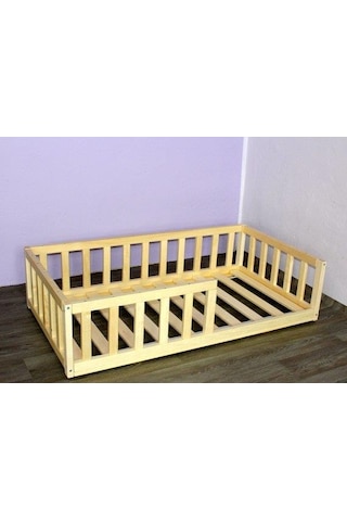 Markaawm Markaawm Montessori Çocuk Yatak Doğal Çam Karyola Yelken