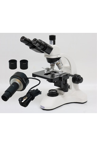 Ece Opto-edu Dijital Mikroskop Trinoküler 2000x Büyütmeli Biyoloji Mikroskobu Ve 5.0mp Mikroskop Kamerası Usb Bağlantılı Alüminyum Bavulda