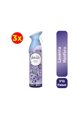 Febreze Lavanta Hava Ferahlatıcı Sprey Oda Kokusu 3 x 185 ML