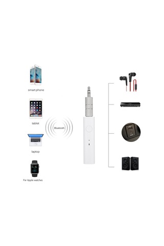 Yunboo Kablosuz Bluetooth Alıcı - Araç Ve Ev Ses Sistemleri İçin 4.1 Aux Bağlantılı Mikrofonlu Müzik Kutusu