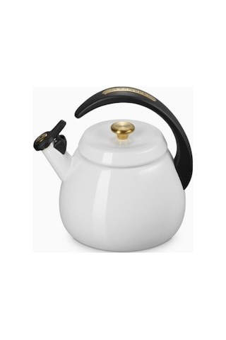 Le Creuset Su Isıtıcısı Çanı 2,1 L, Emaye Karbon Çelik, Şık Ve Dayanıklı Su Isıtıcılar Beyaz 11