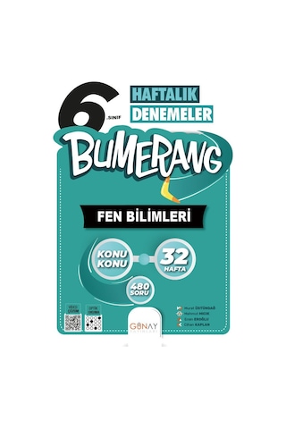 Günay 6.Sınıf Bumerang 32 Haftalık Fen Bilimleri Denemesi