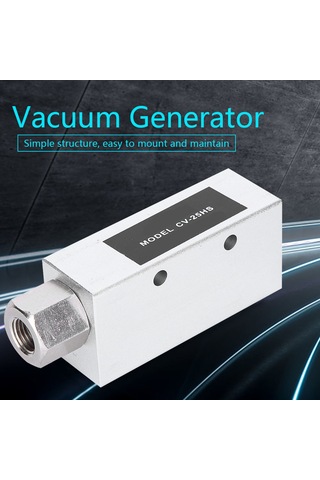 Ximistore9 Alüminyum Alüminyum Vakum Jeneratörü Cv-25hs - 160l/dk Emme Hızı, 1-6bar Çalışma Basıncı, Hassas Dişli, Kolay Kurulum
