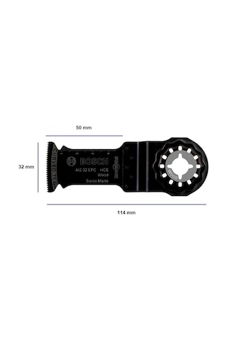 Bosch Aız 32 Epc Ahşap İçin Daldırmalı Raspa Bıçağı