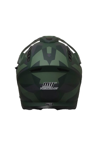 Fr805 Solda Cross Motosiklet Kaskı Güneş Vizörlü Enduro Full Face Kask Çok Renkli
