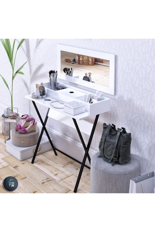 Dekorfim DF02105B Aynalı Makyaj Masası