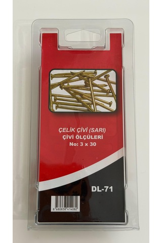 Medalyan Çelik Çivi Sarı 3cm 3 CM