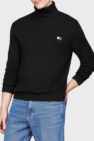 Tommy Jeans Erkek Kazak Dm0dm19434 Bds Siyah Siyah