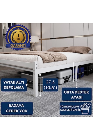 Aksviva Felix Tek Kişilik Ferforje Metal Karyola