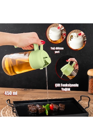 Porsima Alk-1900 2 Li Çok Amaçlı Cam Sprey Şişe Yağlık Yağdanlık