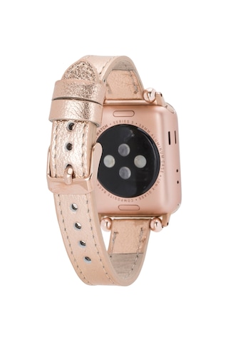 Bloomband Signature Golden Sand Leather Apple Uyumlu Watch Band - 44/45/46/49mm