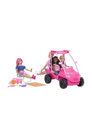 Jfv68 Plaj Arabası Oyun Seti - Barbie Mysteries: Beach Detectives Standart