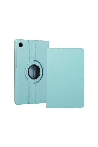 Huawei Matepad T10 / T10s Kılıf 360 Dönebilen Deri Leather New Style Cover Case Pembe Kılıf
