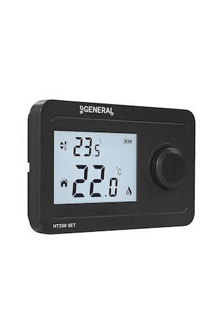 General HT250 SET Kablosuz Oda Termostatı Siyah