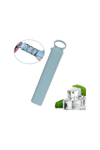 Dofolink Mutfakta Kullanımı Kolay, Hızlı Dondurma Ve Kolay Çıkarım Özelliği İle Mavi Pp+silikon Buzluk Kalıbı - 350 Ml Çok Renkli