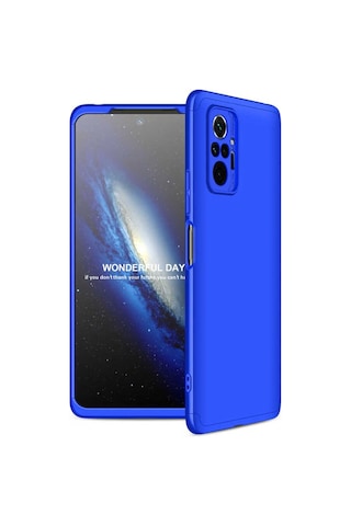 Xiaomi Redmi Note 10 Pro Kılıf Zore Ays Kapak Mavi