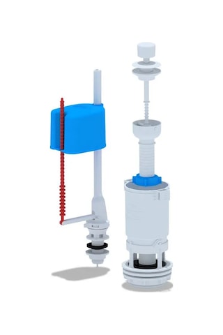 Anı Plast Klozet Tankı Bağlantı Seti, Alt Bağlantı G 1/2" Rakorlu 372004024