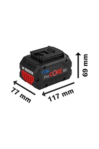 Bosch Professional Procore 18 Volt 5,5 Ah Li-ıon Akü Enerji Sınıfı B