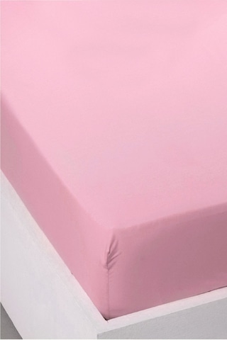 Evony Lastikli Pamuk Penye Çarşaf Pembe 180x200 Cm Pembe