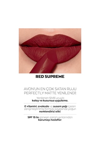 Avon Ultra Mat Marvellous Mocha Red Supreme ve Pure Pink Üçlü Ruj Paketi